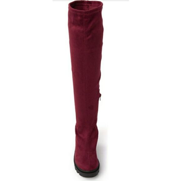 Wild Diva Lounge Vivica Lug Sole Platform Tall Boot sz 8.5, 10 NWT & Box - Picture 7 of 15